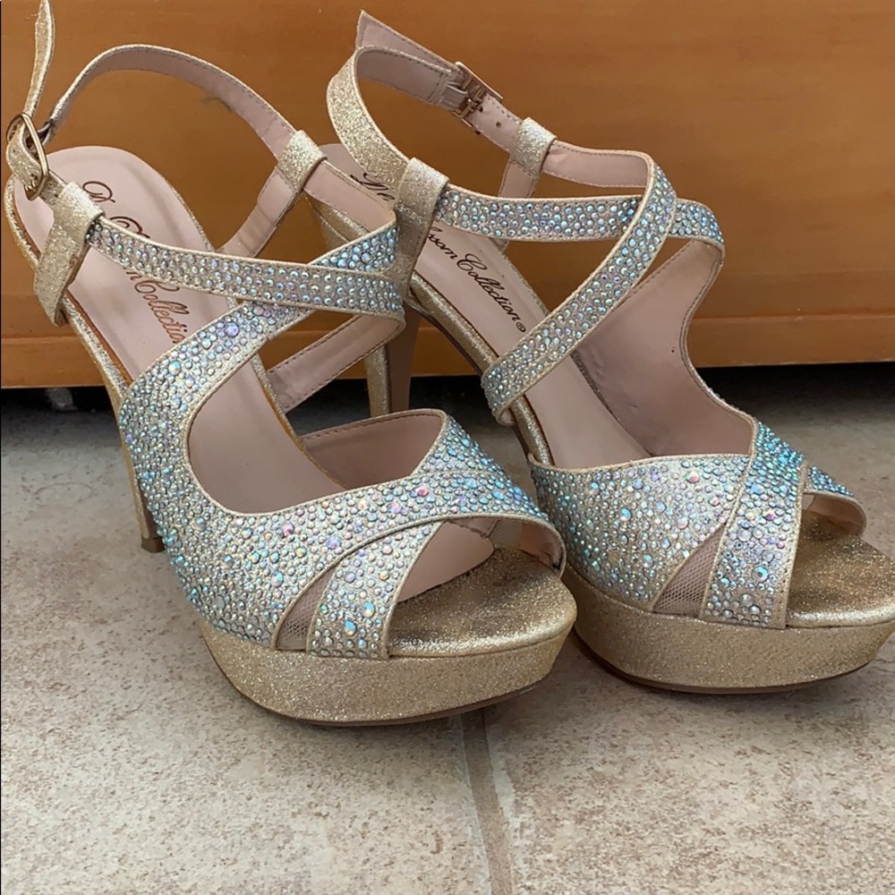 Gold Platform Heels - image 1